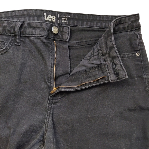 Lee Black Bootcut Jeans Women's Size 34x31 Regular Fit Mid Rise Stretch - Picture 3 of 10